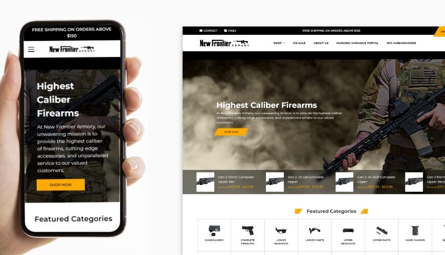 New Frontier Armory Launches New BigCommerce Website Redesign