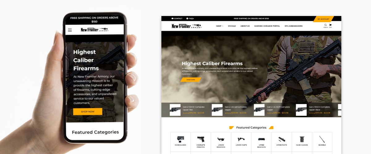 New Frontier Armory Launches New BigCommerce Website Redesign