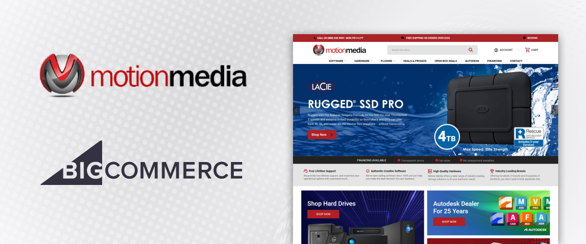 Motion Media Launches Redesigned BigCommerce Web Pages and Transactional Email Templates