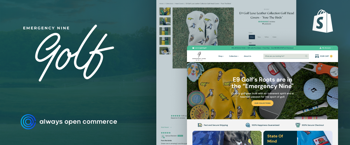 E9 Golf Elevated Its Shopify UI/UX for an Exceptional Shopping Experience