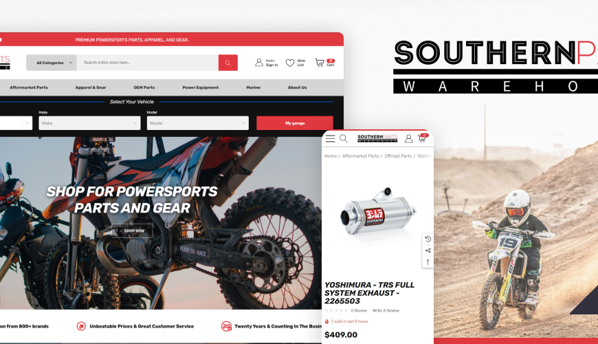 Southern Parts Warehouse Unveils Their Innovative BigCommerce Store Design