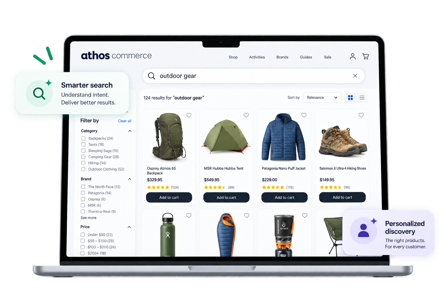 Athos Commerce discovery environment illustration