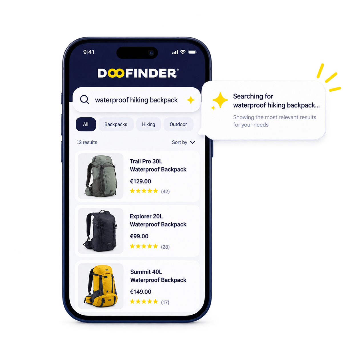 Doofinder support illustration