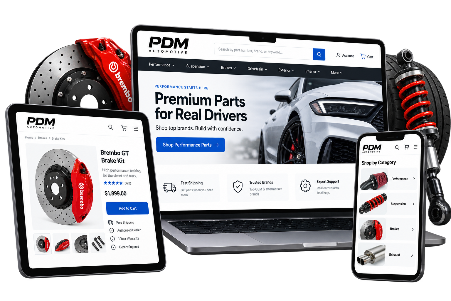 PDM Automotive ACES and PIES catalog illustration
