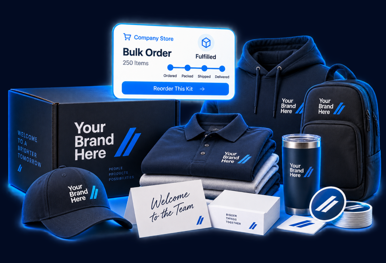 Printing and promotional fulfillment coordination illustration