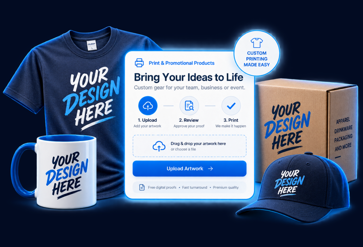 Artwork and proofing ecommerce illustration