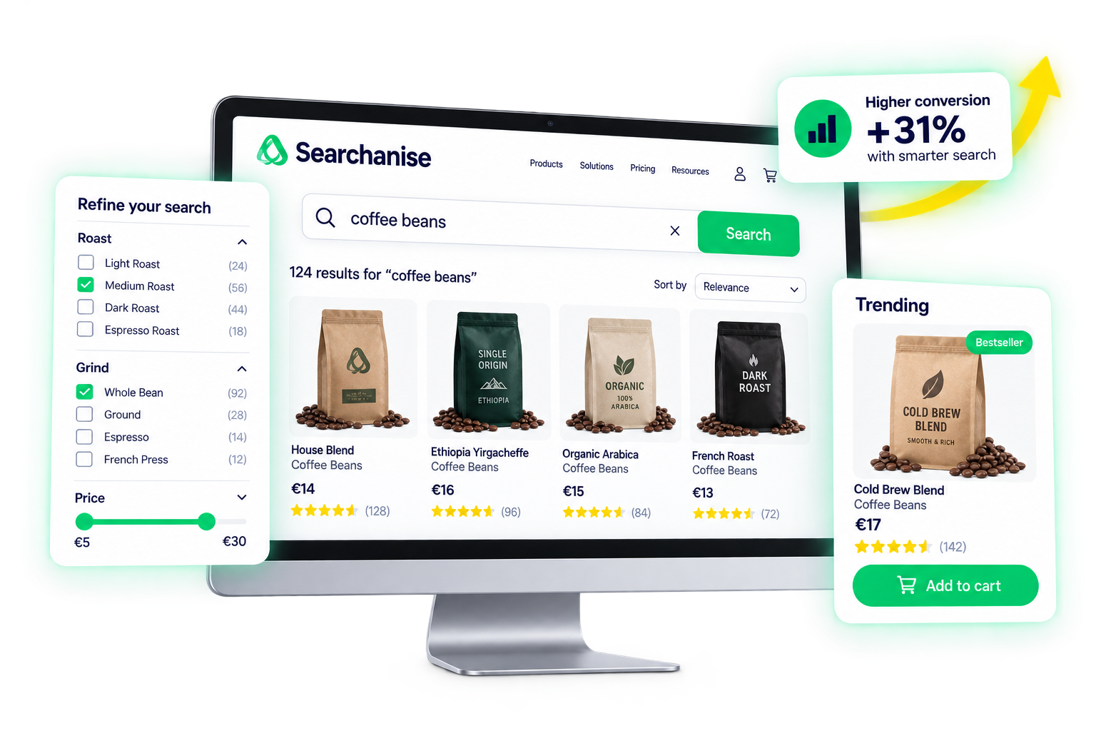 Searchanise search experience illustration