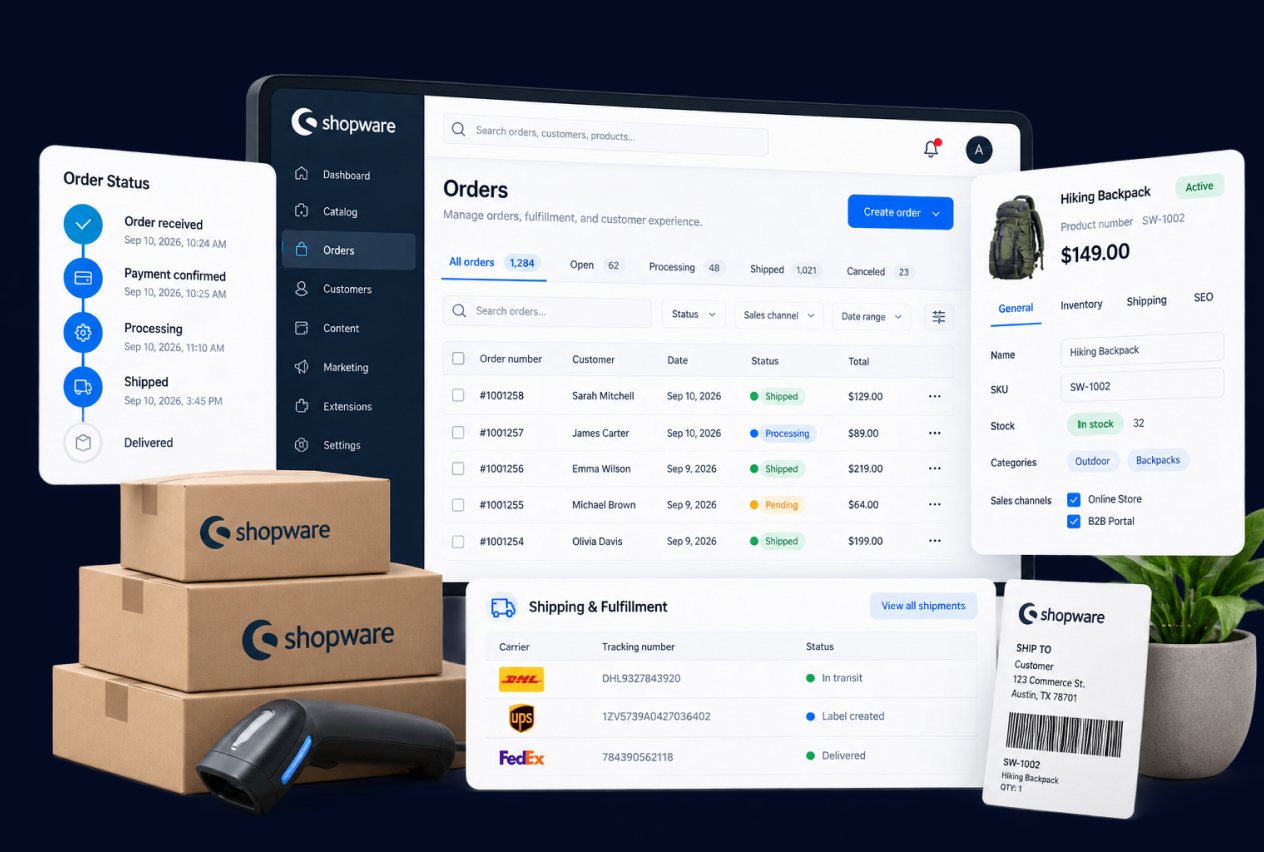 Shopware product data illustration
