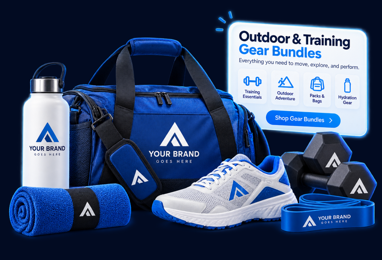 Sporting goods catalog coordination illustration