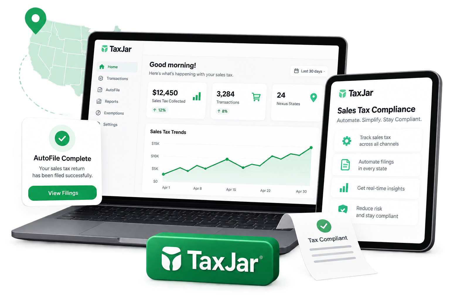 TaxJar tax data responsibility illustration