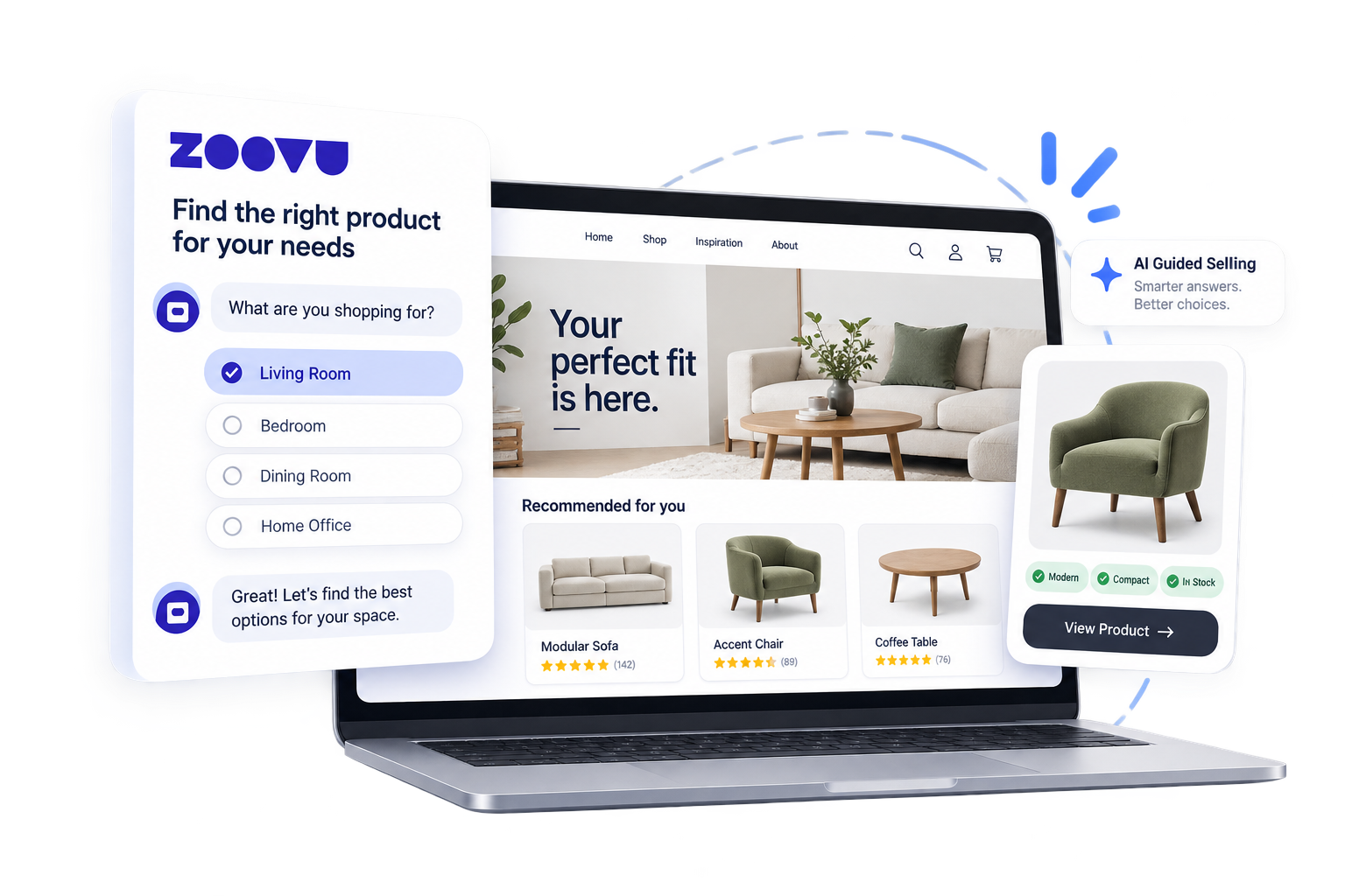 Zoovu guided selling illustration