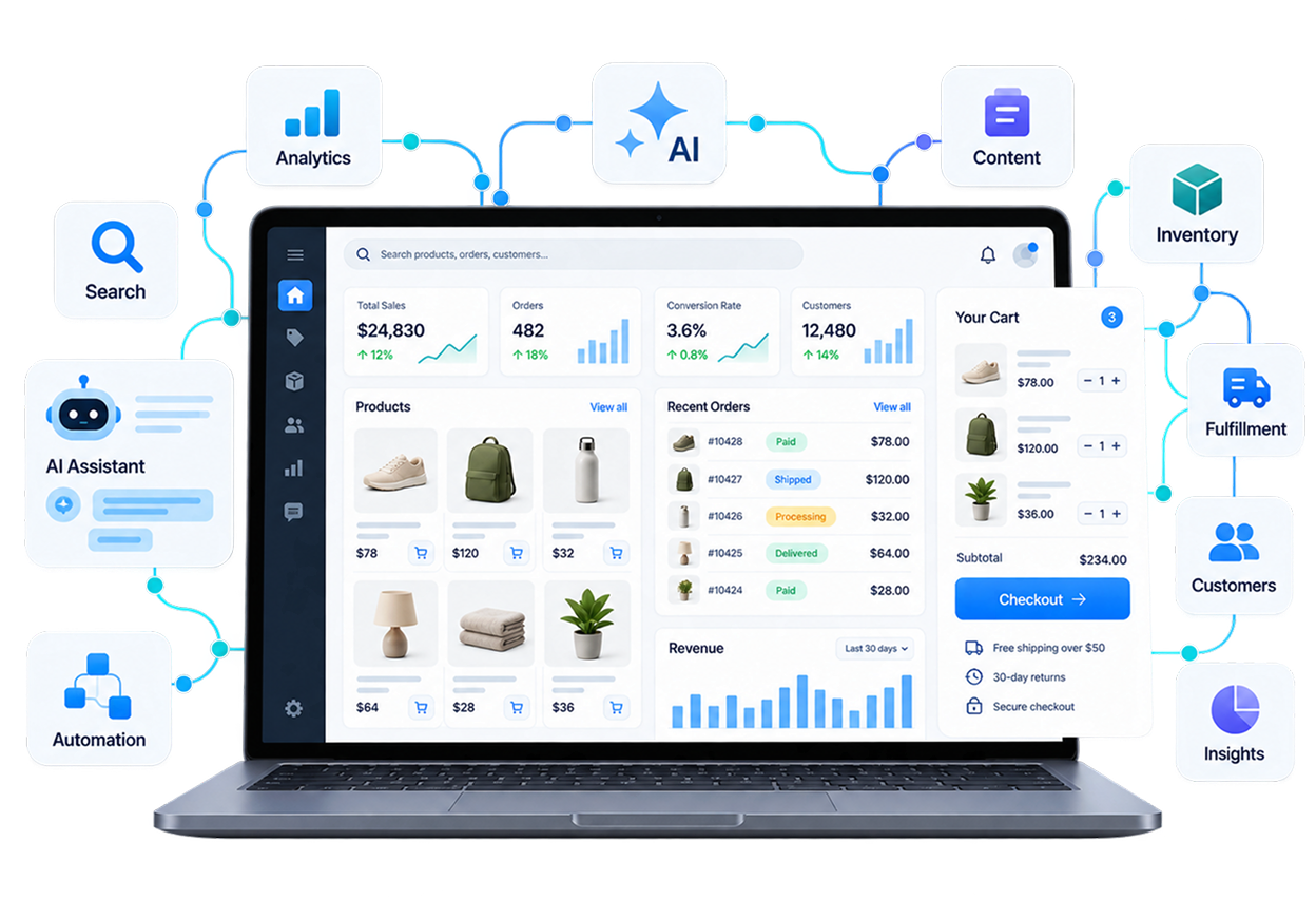 AI-enabled Free-Agency ecommerce operating model