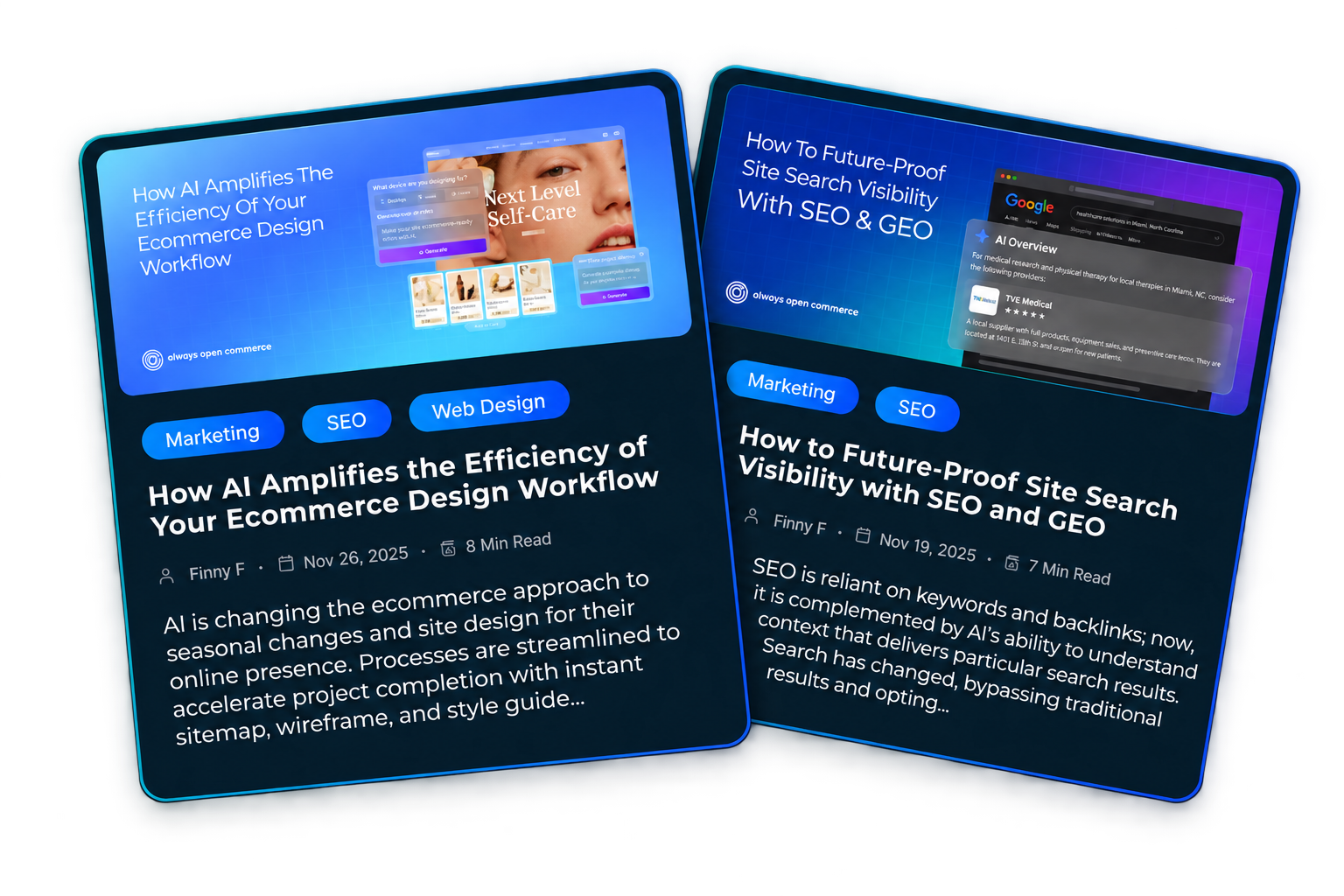 Always Open Commerce guides and articles
